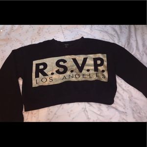Cute gold and black r.s.v.p shirt